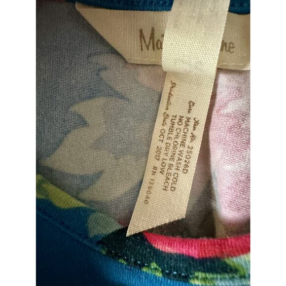 Matilda Jane Camp MJC Blossom Pie Blue Pink Knit Short Sleeve Tiered Dress 4 - Picture 5 of 7